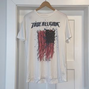 True Religion Painted Flag t shirt